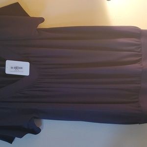 Navy blue v neck top